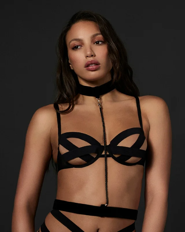 Bustiers and corsets with lace details-Valerie Collar Lingerie