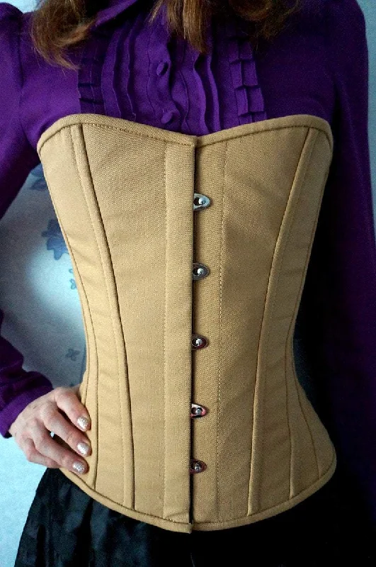 Bustiers and corsets with floral lace accents-Vintage cotton steel-boned authentic heavy corset, different colors. Gothic, steampunk, historical Victorian, prom corset