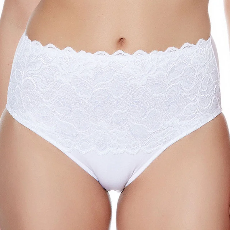 Breathable women's panties for summer-Eglantine Control Brief White - Wacoal