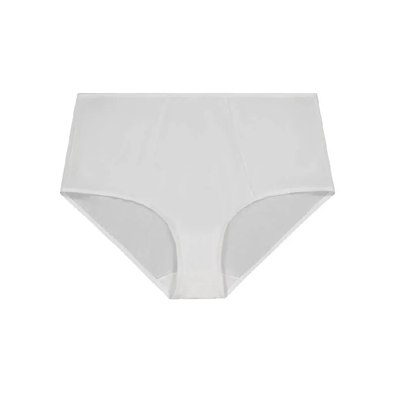 Women's panties with stretch waistband-Full Brief - Ivory Spot