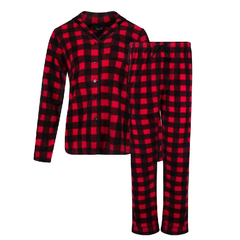 Red and Black Checkered Print