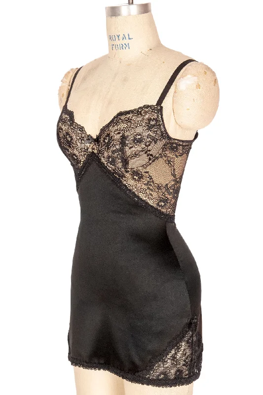 fishnet tanks edgy outfits-Grace Molded Cup Chemise