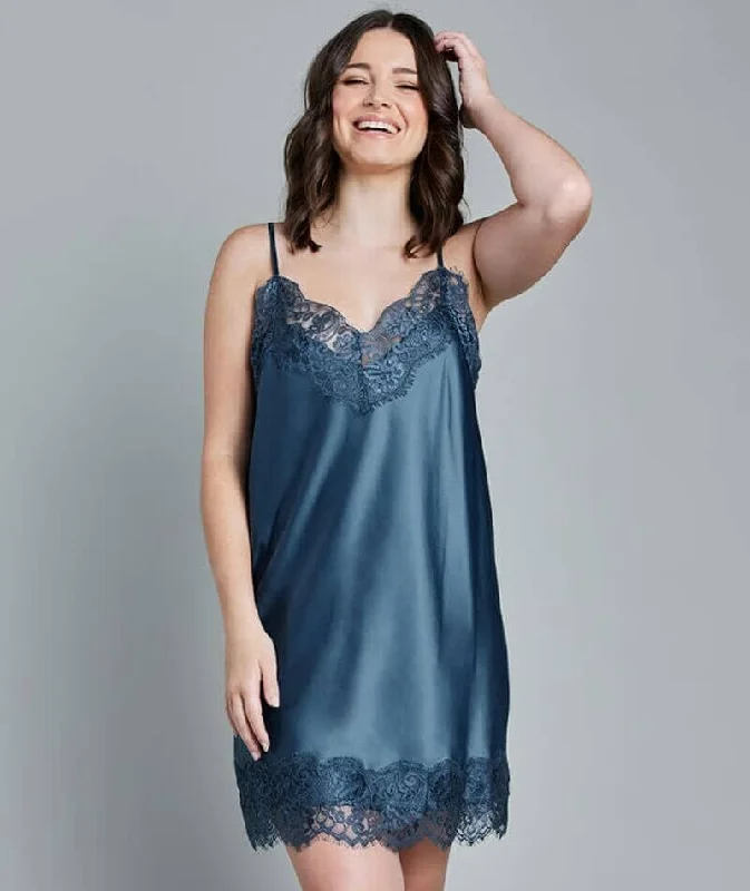 linen camisoles beach cover-up-Pleasure State Eve Chemise - Stargazer