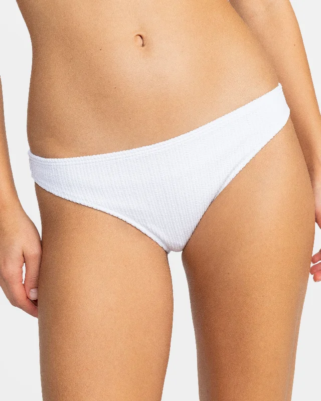 Women's panties for smooth lines under tight clothing-Aruba Moderate Bikini Bottoms - Bright White Women's panties for smooth lines under tight clothing-Aruba Moderate Bikini Bottoms - Bright White