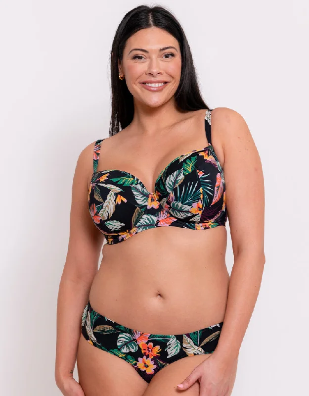 Best women's cotton panties for comfort-Curvy Kate Cuba Libre Padded Balcony Bikini Multiway Top Print Mix Best women's cotton panties for comfort-Curvy Kate Cuba Libre Padded Balcony Bikini Multiway Top Print Mix
