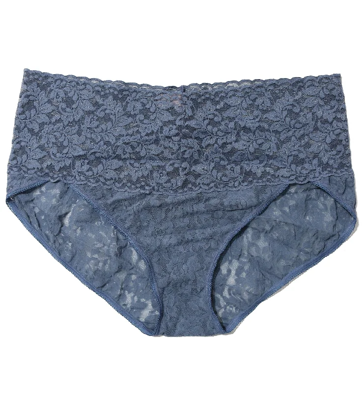 Women's panties with floral patterns for a feminine touch-Hanky Panky Retro Lace V-kini PLUS (9K2124X) - Tour Guide Women's panties with floral patterns for a feminine touch-Hanky Panky Retro Lace V-kini PLUS (9K2124X) - Tour Guide