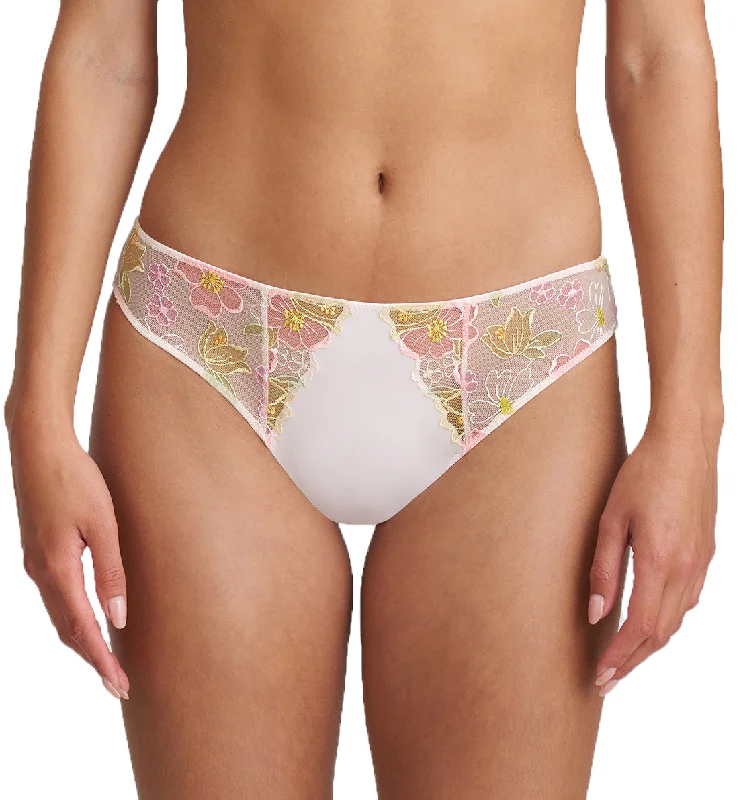 Women's panties with high coverage-Marie Jo Ettie Matching Rio Brief (0502580) - Summer Pastels