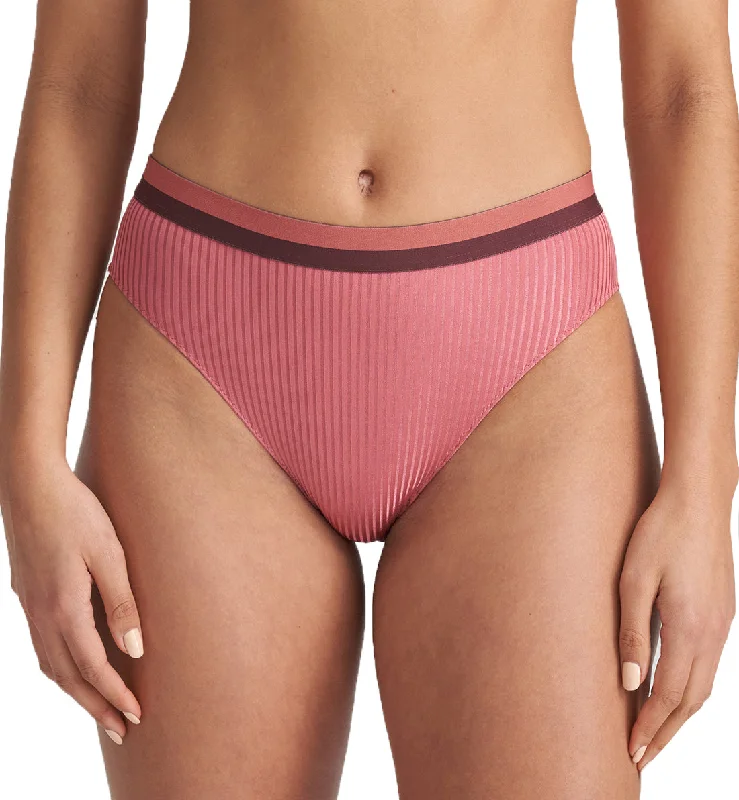 Women's panties with breathable fabric-Marie Jo Jude Matching Ribbed Rio Brief (0522250) - Pot Pouri Women's panties with breathable fabric-Marie Jo Jude Matching Ribbed Rio Brief (0522250) - Pot Pouri
