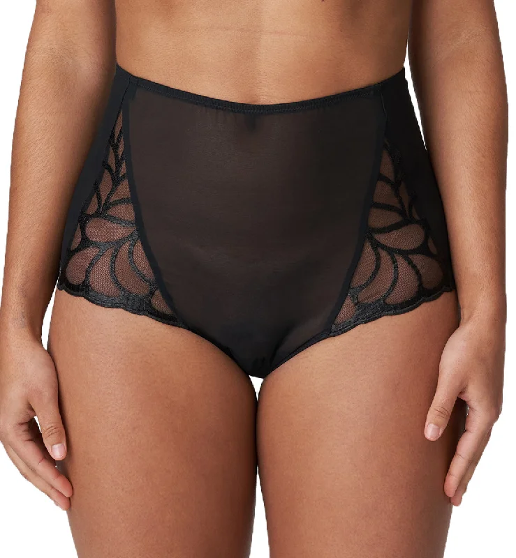 Women's panties with breathable cotton for everyday wear-PrimaDonna Twist Aprodisia Matching Full Brief (0542161) - Black
