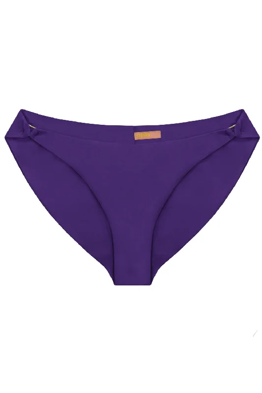 Soft cotton panties for summer-Radiya Violet bikini bottom