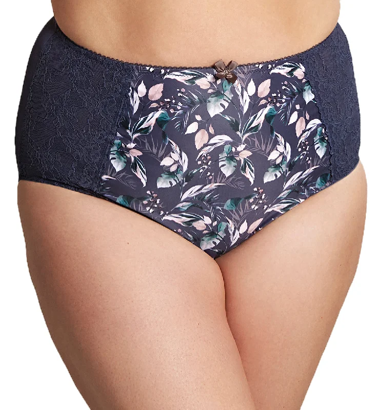 Women's panties for maternity with stretch fabric-Sculptresse by Panache Chi Chi High Waist Brief (7692) - Autumn Floral