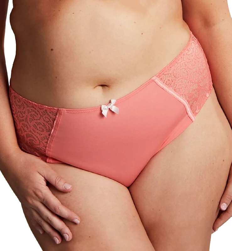 Women's panties with a satin finish for elegance-Sculptresse by Panache Estel Deep Brief (9682) - Coral Women's panties with a satin finish for elegance-Sculptresse by Panache Estel Deep Brief (9682) - Coral