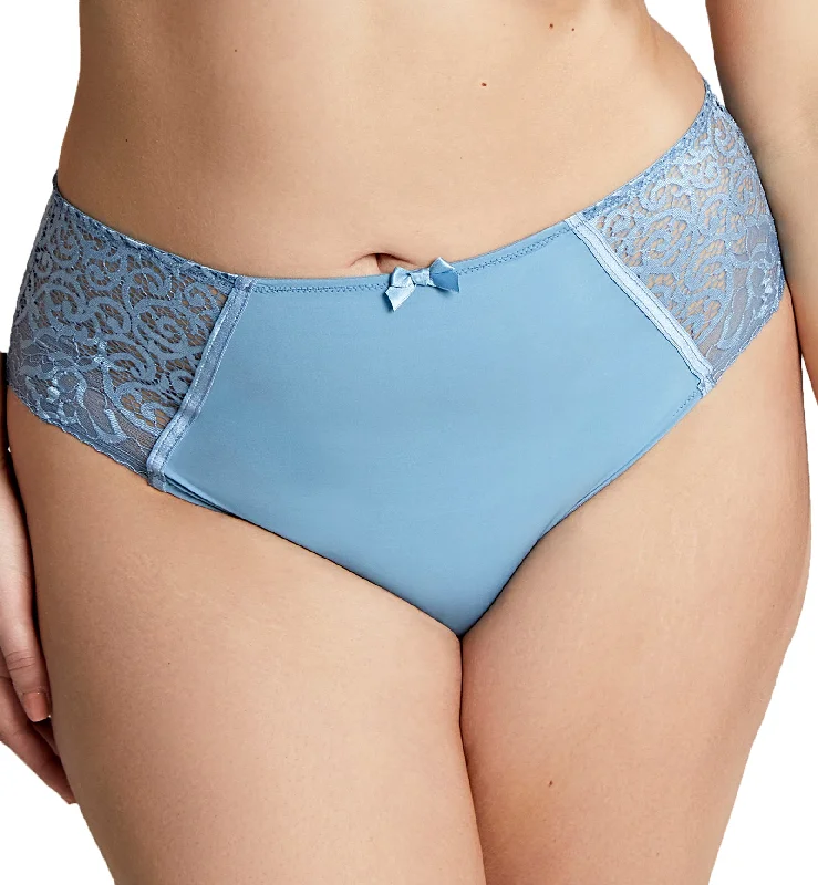 High-cut panties for slender legs-Sculptresse by Panache Estel Deep Brief (9682) - Dusk Blue High-cut panties for slender legs-Sculptresse by Panache Estel Deep Brief (9682) - Dusk Blue
