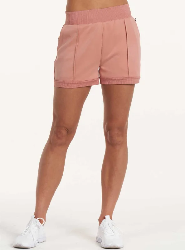 Women's panties with full support for a comfortable fit-Thrive Société Women's Ellis Banded Shorts - Baked Clay Brown