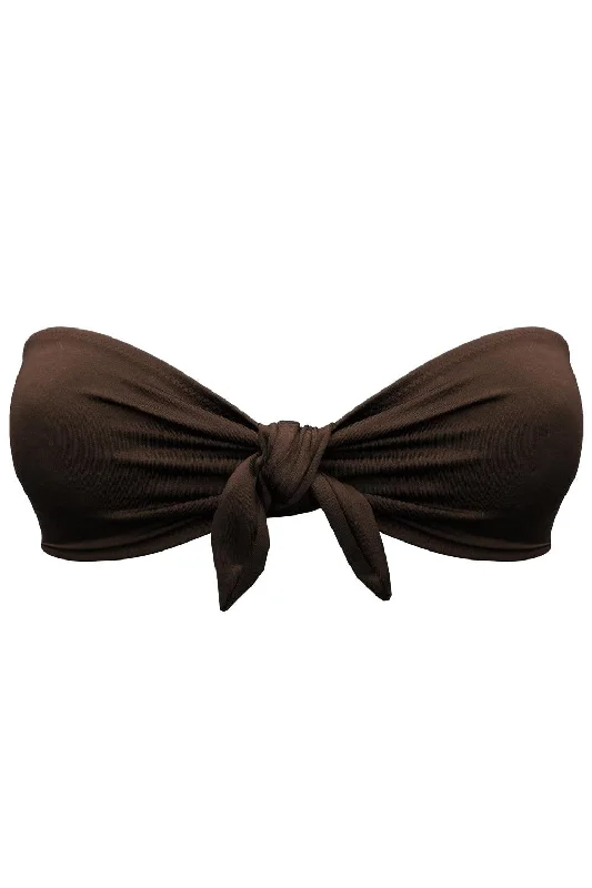 Women's panties for delicate skin-Tonic Chocolate bandeau