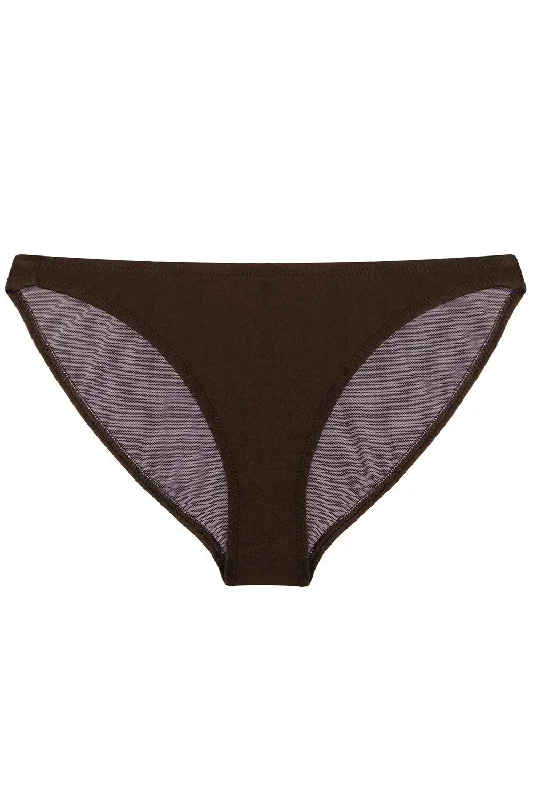 Sports panties for sweat wicking comfort-Tonic Chocolate bikini bottom