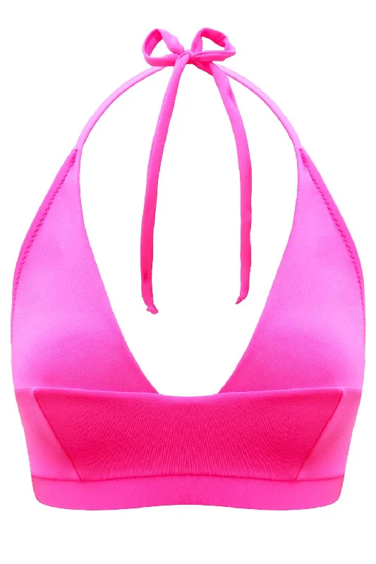 Women's panties for comfortable all-day wear-Tonic Fuchsia bikini top