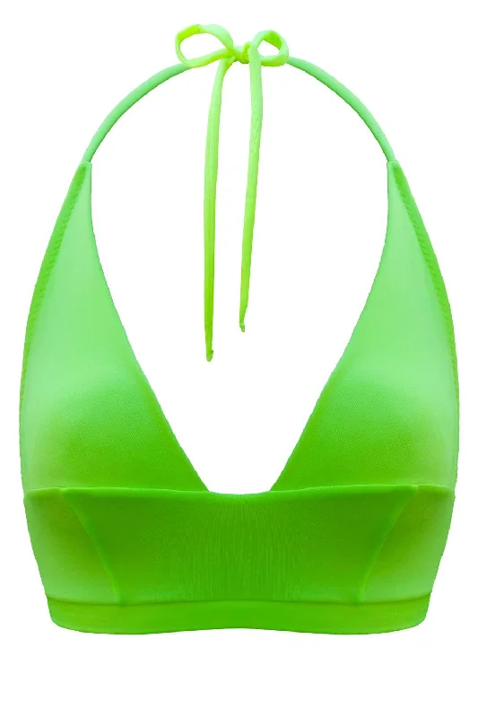 Women's panties for smoothing under clothes-Tonic Greenery bikini top