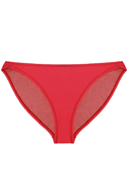 Affordable women's panties for every day-Tonic Red bikini bottom