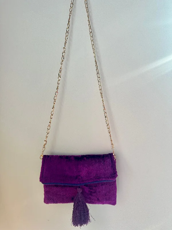 Comfortable women's panties for winter-Wolf & Willa Maureen Crossbody Bag - Amethyst Purple