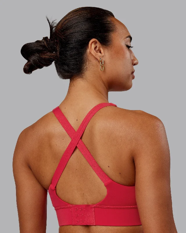 Breathable sports bras for intense sports-Accelerate Bra - Scarlet