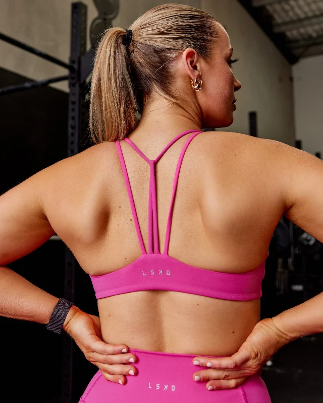 Sports bras for women with fuller figures-Agile Sports Bra - Fuchsia Pink