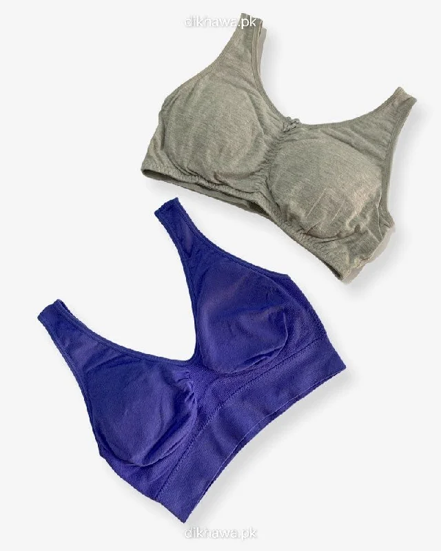 Soft cup bras for women who want a comfortable fit for refreshing living routines-Aire Bra Stretchable Non Wired & Single Padded Ladies Jogging Bra Imported Stocklot Branded Sports Bra Soft cup bras for women who want a comfortable fit for refreshing living routines-Aire Bra Stretchable Non Wired & Single Padded Ladies Jogging Bra Imported Stocklot Branded Sports Bra