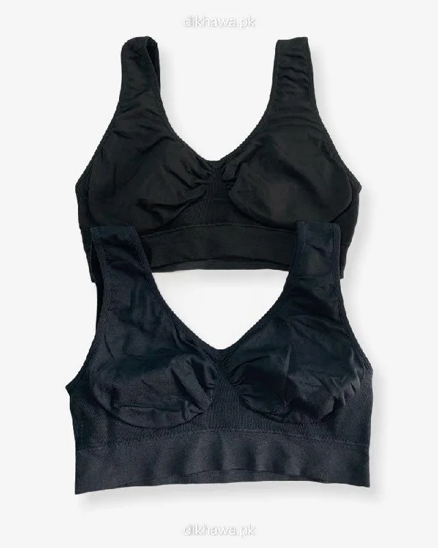 Wireless bras with a focus on comfort during electrifying living routines-Aire Bra Stretchable Non Wired & Single Padded Ladies Jogging Bra Imported Stocklot Branded Sports Bra Wireless bras with a focus on comfort during electrifying living routines-Aire Bra Stretchable Non Wired & Single Padded Ladies Jogging Bra Imported Stocklot Branded Sports Bra
