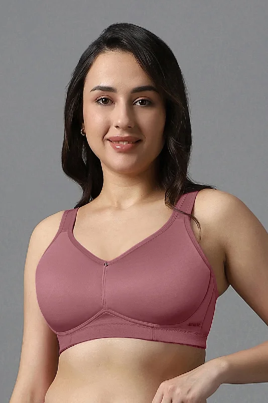 Seamless bras for invisible support-Airy Padded Non-wired Support Bra - Mesa Rose Seamless bras for invisible support-Airy Padded Non-wired Support Bra - Mesa Rose
