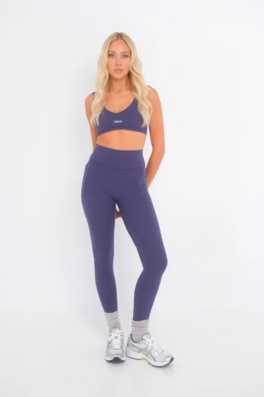 Sports bras for yoga and Pilates-Alpine Sports Bra - Grape
