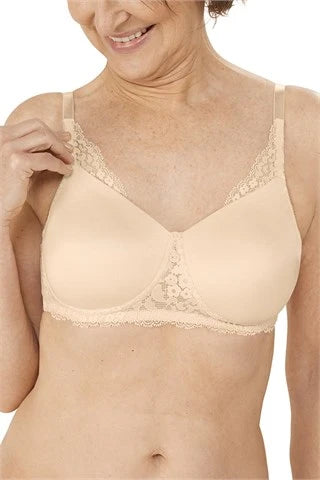Plus-size bras for comfort and support-Amoena Emma Padded Wire-Free Bra