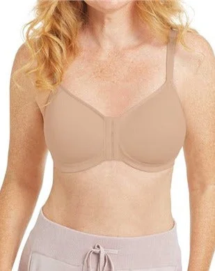 Custom-fit bras for every body type-Amoena Mara Wire-Free Front-Closure Padded Bra - Light Sand Custom-fit bras for every body type-Amoena Mara Wire-Free Front-Closure Padded Bra - Light Sand