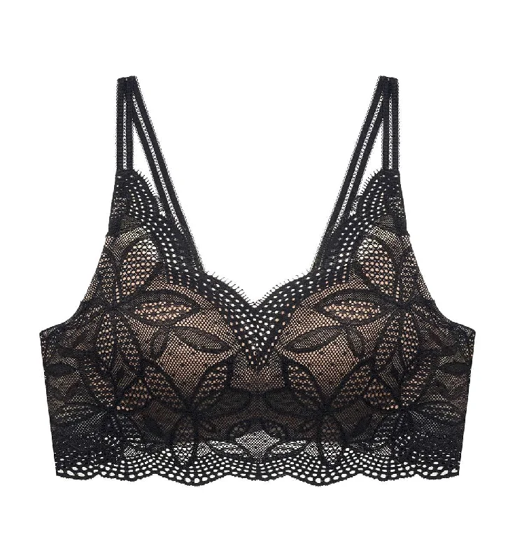 Firm control bras for shaping-AQUA JADE WIREFREE PUSH UP BRA