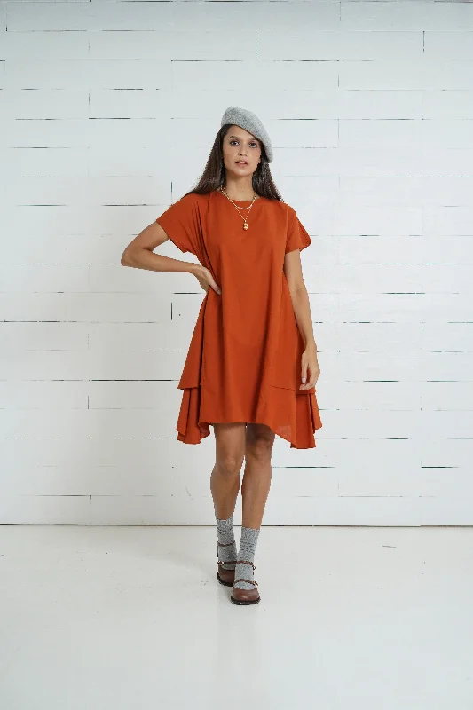Nursing bras with a focus on style and fashion for everyday wear and casual outings during breastfeeding-Aria Nursing Dress       (Scarlet Wine)