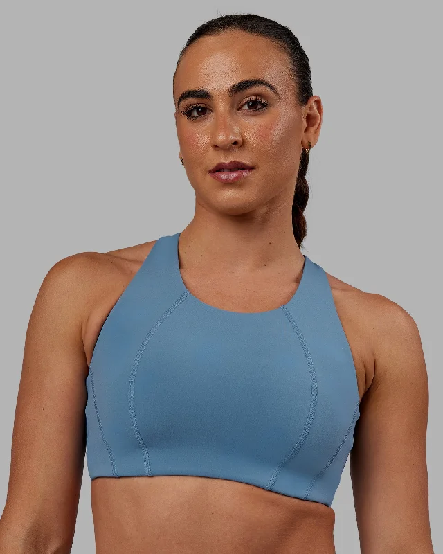 High-performance sports bras for runners-Ascent Sports Bra - Elemental Blue