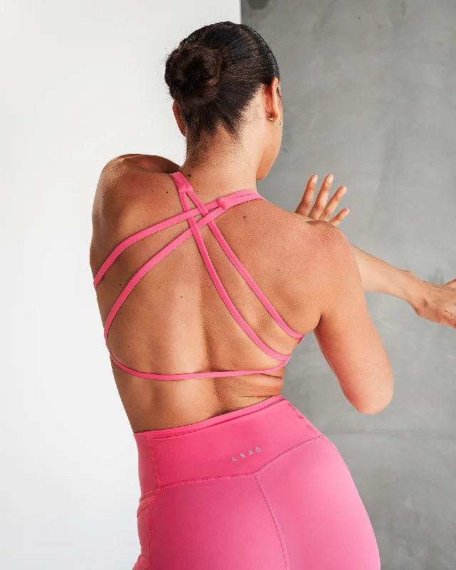 Sports bras for full support during exercise-Aspire Sports Bra - Carmine Rose