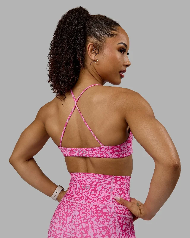 Sports bras for post-surgery comfort-Aura Sports Bra - Patina-Ultra Pink