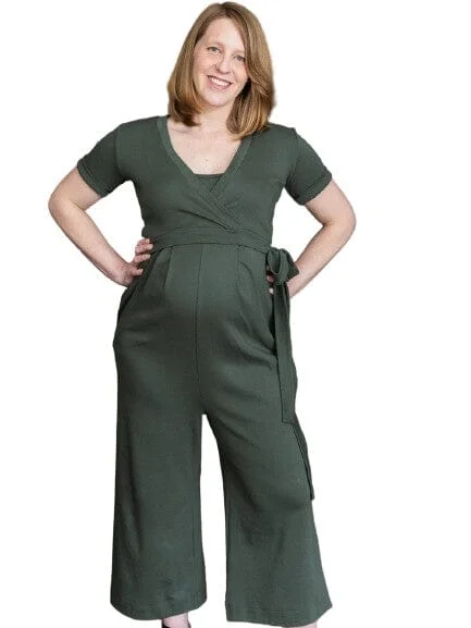Nursing bras with a focus on comfort during travel and on-the-go feedings with a baby carrier-Bailey 2 Piece Jumpsuit