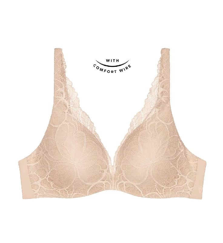 Best bras for post-surgery comfort-BODY MAKE UP ILLUSION LACE WIRED PADDED