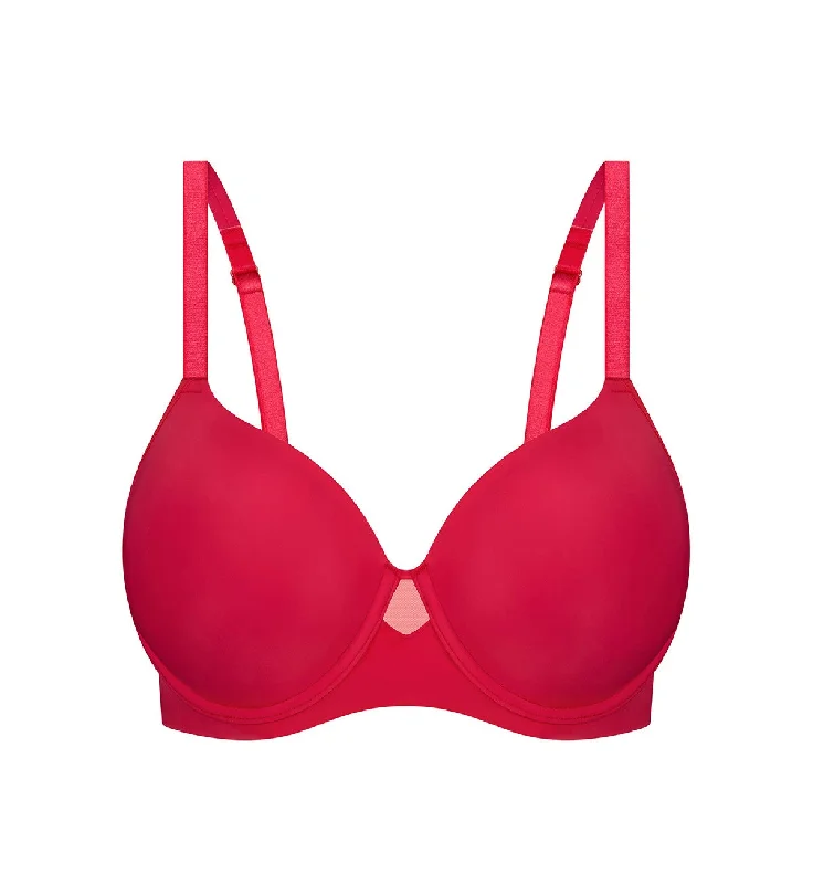 Breathable mesh bras for hot weather-BODY MAKE-UP SMOOTH T-SHIRT BRA