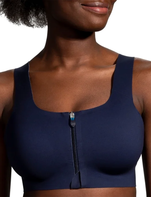 Compression sports bras for support-Dare Zip Run Bra