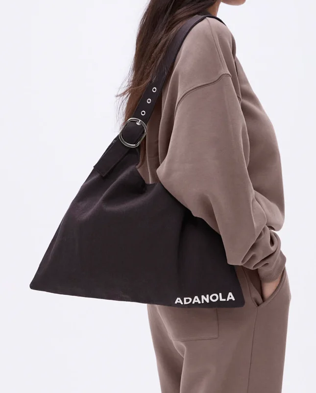 Sports bras for working out at the gym-Buckle Shoulder Bag - Coffee Bean