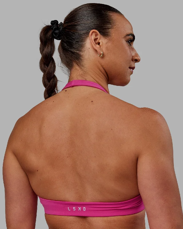 Full-coverage sports bras for workouts-Challenger Sports Bra - Fuchsia Pink