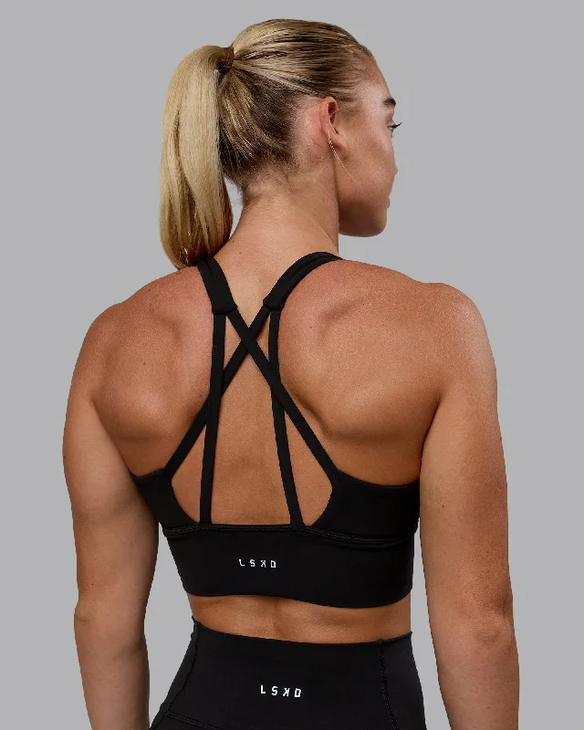Affordable sports bras for women-Circuit Sports Bra - Black