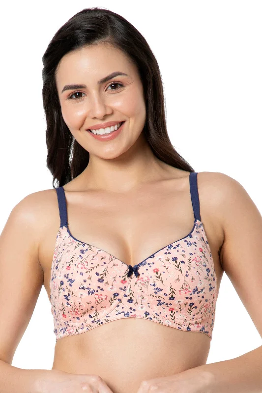 Maternity bras for breastfeeding mothers-Comfort Dream Padded Non-Wired T-Shirt Bra - Ditsy Floral Print Maternity bras for breastfeeding mothers-Comfort Dream Padded Non-Wired T-Shirt Bra - Ditsy Floral Print