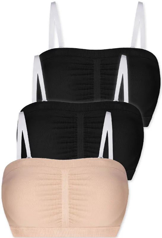 Best bras for no-show under tight clothing-Cotton-Rich Padded Strapless Bra - 3 Pack Best bras for no-show under tight clothing-Cotton-Rich Padded Strapless Bra - 3 Pack