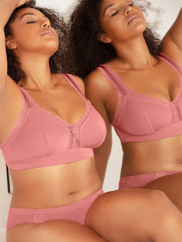 Sleep bras for restful nights-Dalis Bralette - Pink Blush - P5641