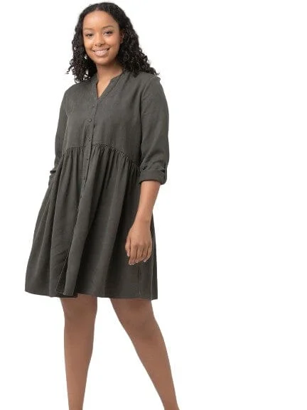 Maternity bras that are compatible with breast pumps and nursing pads-Deena Tencel Dress