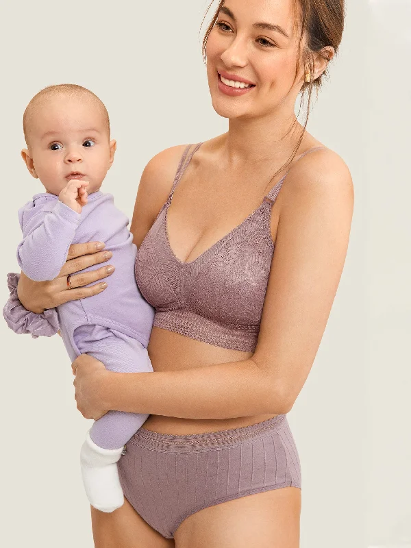 Nursing bras with a focus on style and fashion for everyday wear and casual outings during breastfeeding-Double-Strap Nursing Bralette Nursing bras with a focus on style and fashion for everyday wear and casual outings during breastfeeding-Double-Strap Nursing Bralette