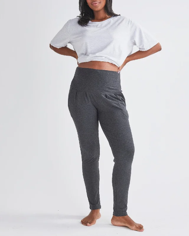 Maternity bras with a focus on durability and longevity-Eden Ultra Soft Maternity Jogger Pants in Charcoal